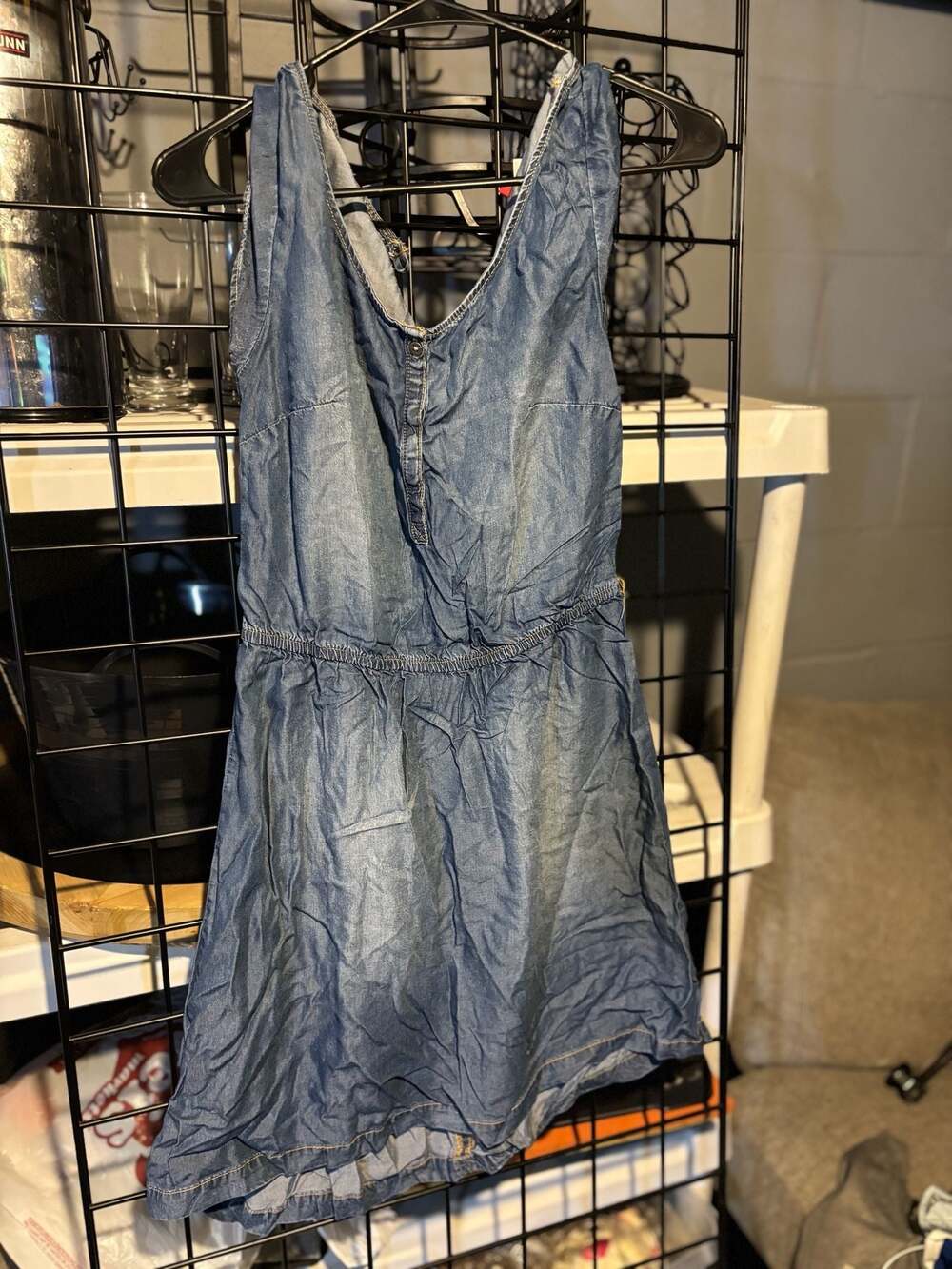 H&M Divided Denim Sleeveless Dress Size 6